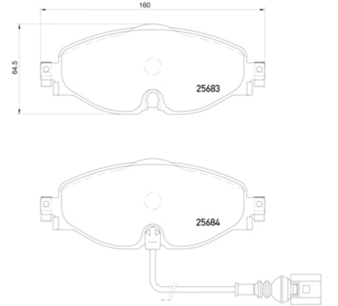 355020191 – HELLA Brake Pad, Low-Metallic Set Of 2 With Pad Wear Sensor/ Brake Caliper Screws